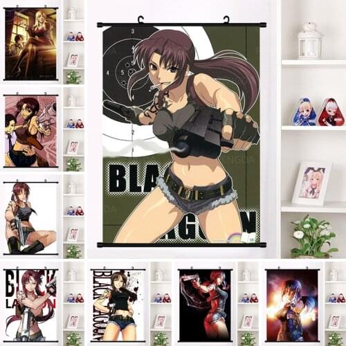 Decor Home Room Anime Characters Canvas Painting Plastic Hanging Scrolls Wall Art Poster Picture Japanese Cartoon Modern Prints