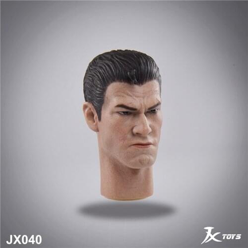 JXTOYS JX040 1/6 Male Head Sculpt Battle Damaged Cruel Men Soldier Head Carving For 12'' Action Figure Body