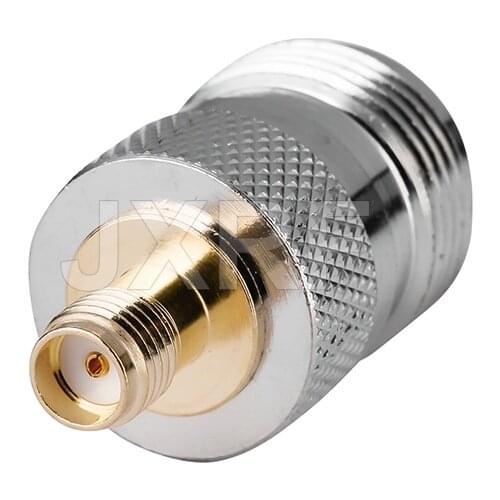 JXRF Coaxial Coax Adapter N Type Female Plug to SMA Female Jack Straight Gilded N to SMA Connector