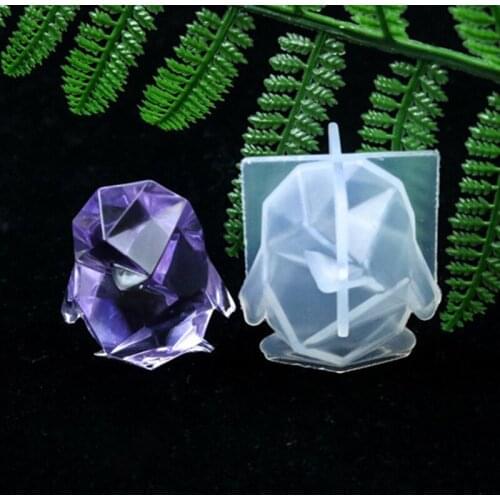 Crystal Epoxy Resin Mold 3D Penguin Pendant Casting Silicone Mould DIY Crafts Jewelry Decorations Making Tools Drop Shipping