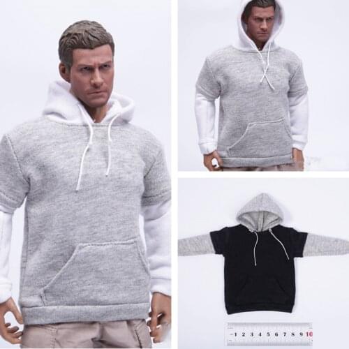 1:6 scale male figure doll clothes Hooded zipper sweater for 12" action figure doll accessories,without doll and pants A0745