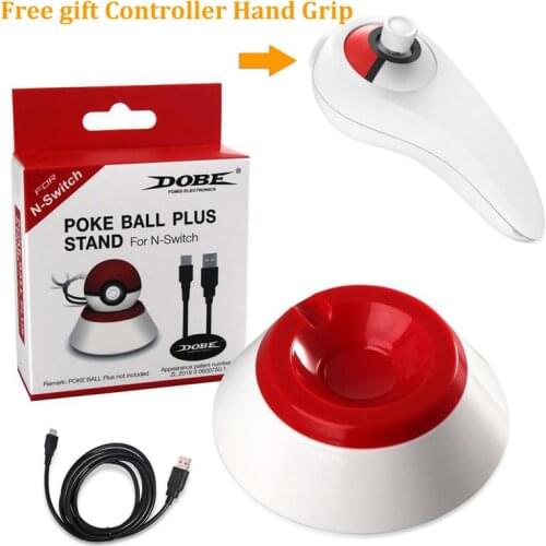 For Poke Ball Plus Charging Stand Desk Tablet Stand For Nintend Switch NS Pokeball Eevee Controller Charge Holder Hand Grip
