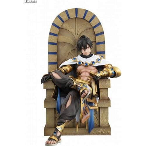 New lelakaya Anime Fate Prototype FGO fate Grand Order Ramesses II Ozymandias Sitting Statue PVC Action Figure Model Toys Doll