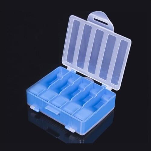 Transparent cover ABS storage box for placing combo hooks in fishing no hook only box 10 cell double layer