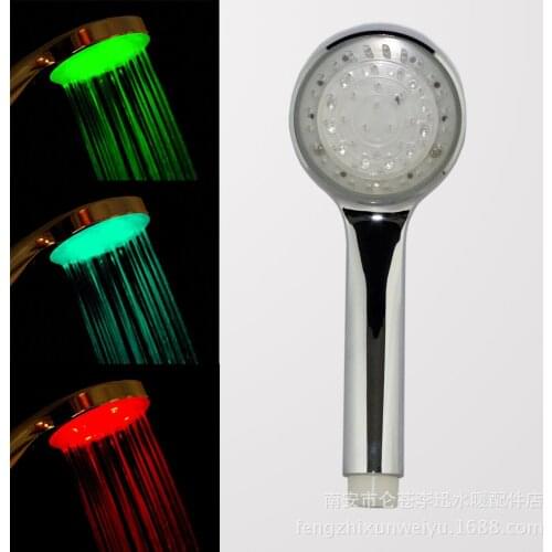 LED color luminous shower The shower hand shower a shower nozzle
