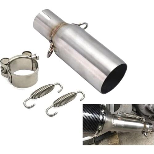Motorcycle Exhaust Pipe Middle Link Pipe Slip-on Escape for Piaggio MP3 125 08-14 BEVERLY 125 300 09-16 X10 125 12-16