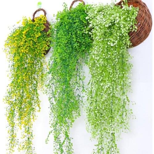 85cm Green Plant Artificial Plant Silk Rattan Wall Flower Wedding Decoration Party Supply Fake Flowers Vine Home Garden Decor