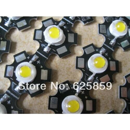 100Pieces/lot 3W High Power cold White LED Light Emitter 10000k 20000K 30000k with 20mmn pcb