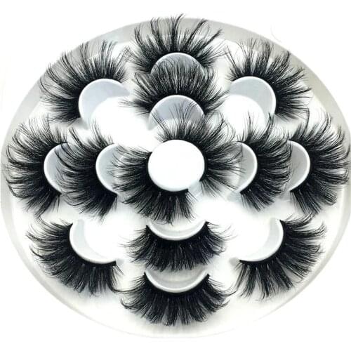 7 pairs of mink false eyelashes, false eyelashes, makeup eyelashes, thick eyelashes, natural eyelashes