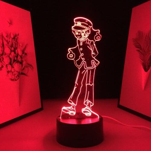 Anime Figure Pretty Cute Girl Room Desk Decoration Small Night Lamp for Kids Children Birthday Gifts 3D LED Neon Light 7 Colors