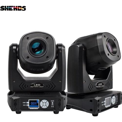 Free ship 2PCS 100W LED Spot Moving Head Light Colorful 7 Dynamic&6 Static Pattern DMX For Discos DJ Bar Concert Effect Light