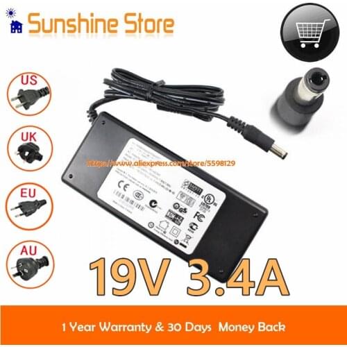 For Philips ADPC1965 AS650-190-AB340 ADS-65LSI-19-1 19065G 274E5QHAB 285E5Q Adapter Micro Hi-Fi System MCM279/55 19.0V 3.4A