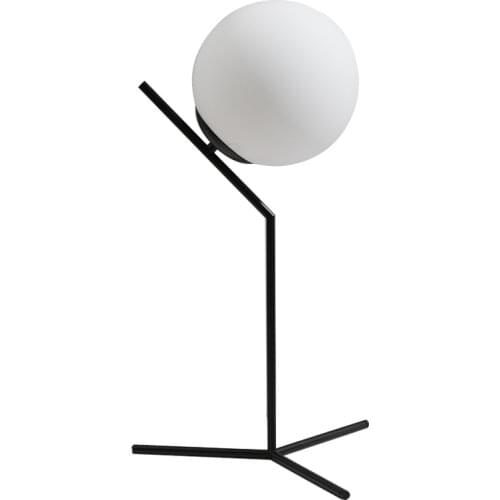 Nordic Minimalist Baking Paint Iron Glass Lampshade Desk Lamps Study Book Light Bedroom Bedside Lamp Office Table Decor LED E27