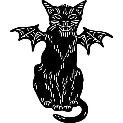 Cat Christmas Halloween 2021 New card metal cutting mold craft template scrapbook paper photo album embossing diystamp mold