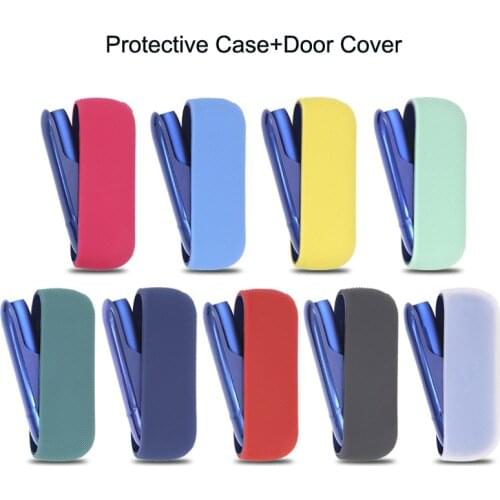 Hot Sale Silicone Case+Door Cover For IQOS 3 Duo Carrying Case For IQOS 3.0 Accessories Storage Cover Sleeve Pouch