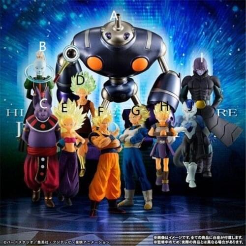 Bandai Limited PB HG Gacha Dragon Ball Super The Sixth Enemy of The Universe Goku Vegeta Frieza Hitto Uisu Action Figure Toy