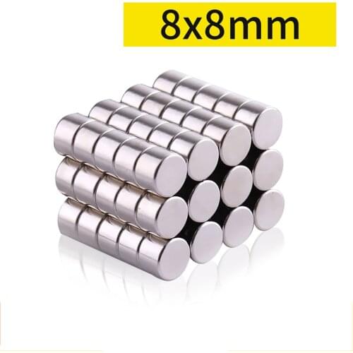 Round Neodymium Magnet Dia. 8mm 9mm Strong Circular Disc Magnet Powerful Magnetic Magnet Thickness 1mm 1.5mm-10mm