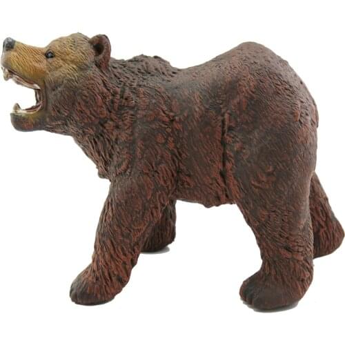 Brown Bear Simulation Dolls Animal World Wildlife Animal Model Toys 2021