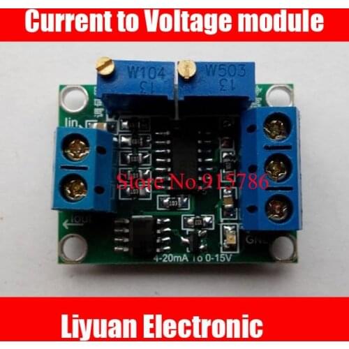 Current to Voltage module/Signal to Isolated conditioning / 4 ~ 20mA to 0 ~ 5V 3.3V 10V 15V transmitter