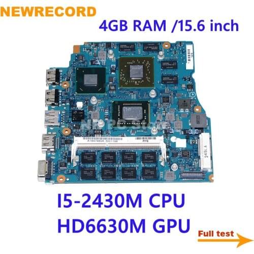 NEWRECORD A1847480A V0B0 1P-0117J00-A012 for SONY MBX-237 laptop motherboard 15.6 inch I5-2430M 4GB HD6630M 1GB GPU main board