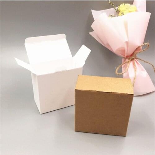 24 pcs Kraft Paper Craft Gift Box Wedding Candy Box Carton Packaging for Handmade Soap/jewelry/Cookies/Toys/Candy