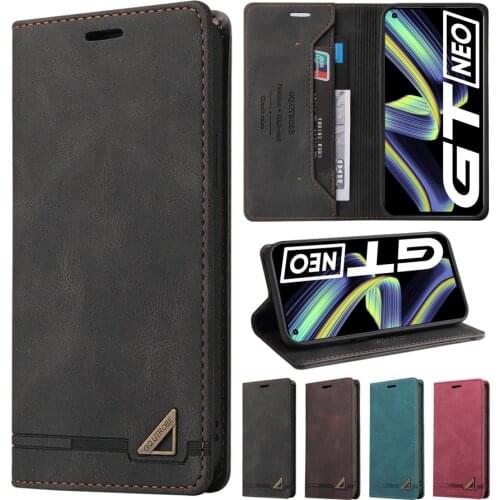 Anti-theft Brush Wallet Case For OPPO Realme GT 7 Pro C11 C15 Find X3 Pro Reno 4 Lite 4Z F17/F19 Pro A52 A53 A72 A73 A92 A93 A94