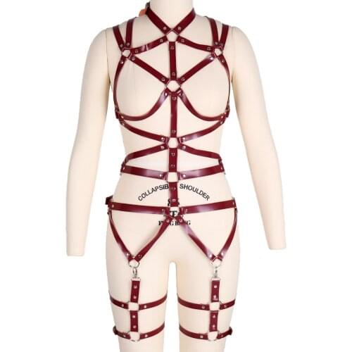 Adjust Caged Bralette Ladies Strappy Bra Plus Size Sexy Harness Bra Body Belt Lingerie Set Halter Bra Tops Pole Dance Rave Wear