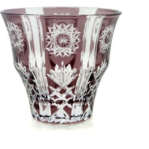 Luxury Edo Kiriko Hand Cut to Clear Whiskey Glass