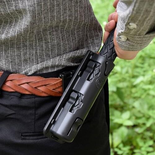 1 Pcs EDC 360 Degree Rotation Retractable Baton Case Holster Universal Extensible Baton Holder Self Defense Outdoor Survial Tool