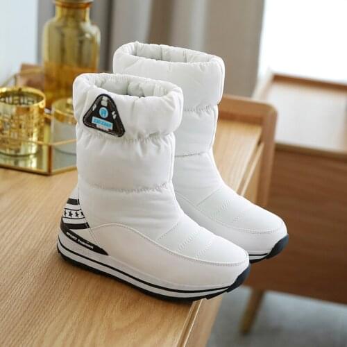 Plus Size 34-43 Snow Boots For Women Shoes Keep Warm Thick Fur Winter Boots Fashion Ankle Boots Female