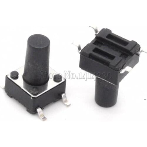 100PCS SMD Tact Push Button Switch 6X6X10mm Micro Switch 6*6*10mm