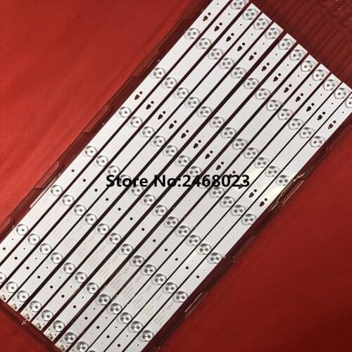 12Pieces/set LED Backlight strip 8 lamp For Hai er LE55F3000W Light Bar LED55D8-ZC14-05(A) 30355008207 30355008210 LE55F3000W