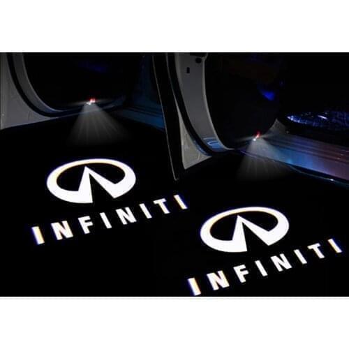 2X Led Car Door Welcome Light Laser Ghost Projector Logo Light For Infiniti Q50 Q60 Q70 QX50 QX60 QX70 JX35 QX80 FX G M EX QX30