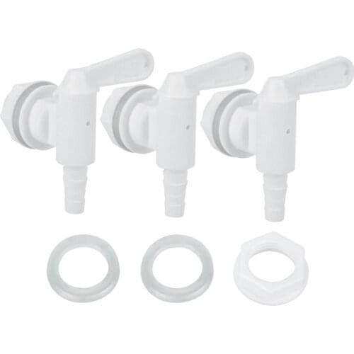 3Pcs Beer Brewing Plastic Beer Brew Bucket Tap Faucet with Accessories Home DIY Wine Making Bar Tool