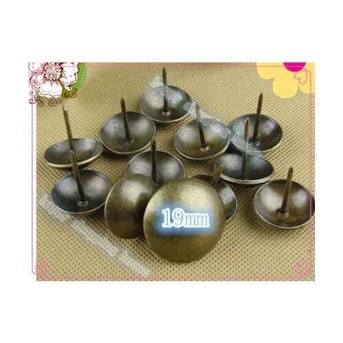 A019 19MM iron Nail Upholstery Nail Jewelry Box Wall Door Sofa Furniture Decorative Tack Stud Pushpin