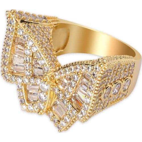 Butterfly Hip Hop Mens Ring Full of Zircon Hipster Ring Jewelry Hot Wholesale