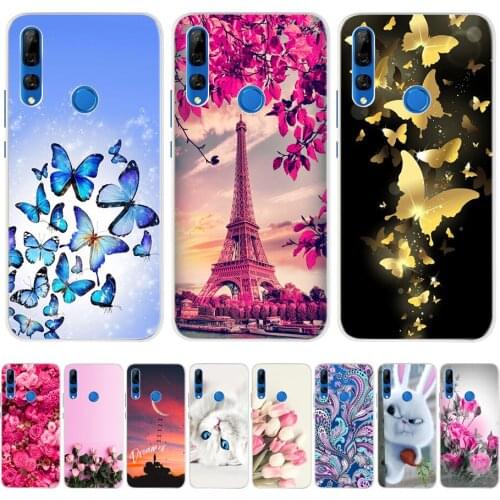 For huawei honor 9x Case Cover Silicone Soft TPU Back Cover for huawei honor 9x premium With Fingerprint Hole Russian 5.69 inch