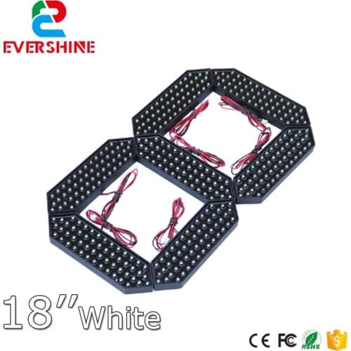 18" White Red Green Color 4 digital 7 segment LED number module led gas/oil price 7 segment digital sign clock module