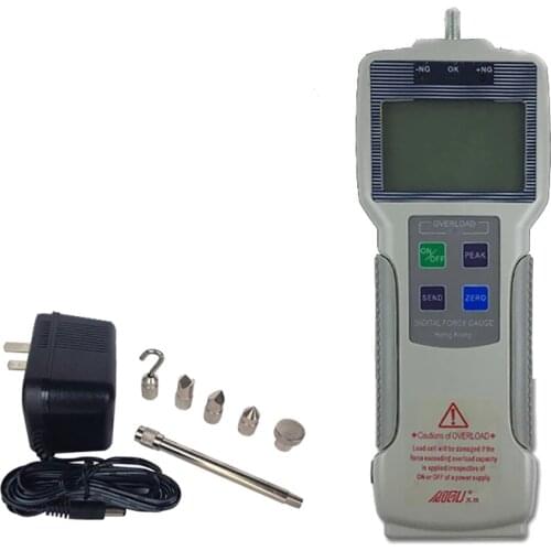 AIGU Digital Force Gauge High Precision Digital Display Tension Meter Dynamometer Push Pull Teter 5N-1000N With RS232 Interface