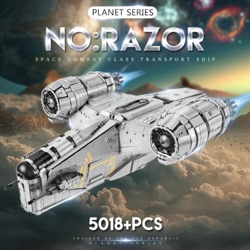 MOULD KING Building Blocks Star Plan The Razor Starship Model sets Assembly Bricks Kids Educational DIY Toys Gifts 75292