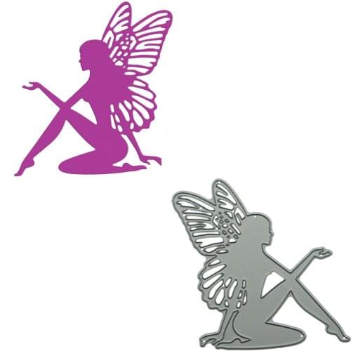 Fairy Shape Cutting Dies Scrapbooking Large Size Paper Cutter Mold For Handmade Clipart Photo Album Decorating