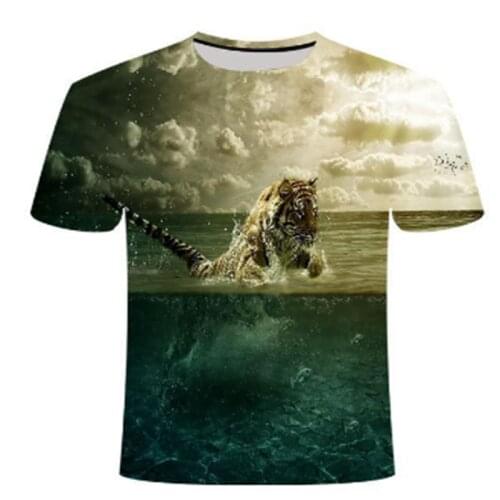 Brand new 3d T-shirt mens monster fish series hip-hop O-neck short-sleeved men/women T-shirt printing T-shirt top