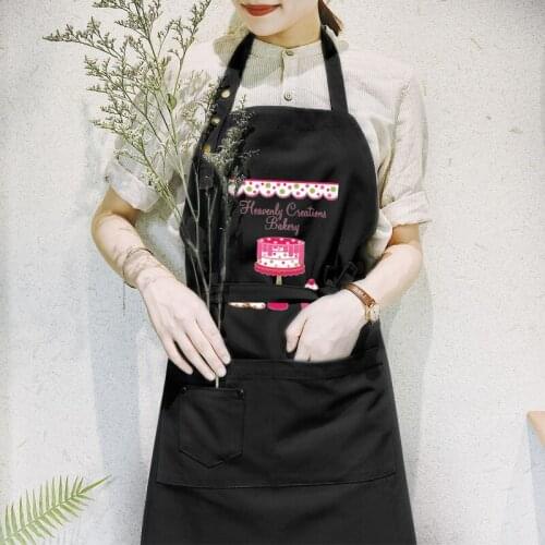 Korean fashion cotton waterproof apron milk tea coffee cake shop baking nails overalls apron