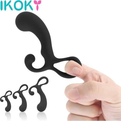 IKOKY Anal Plug Training Set Butt Plugs 3 Size Mini Dildo Prostate Massager Sex Toys For Woman Male Beginner Silicone Sex Shop