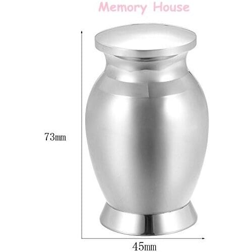 JJ009 Large Capacity 316L Stainless Steel Mini Cremation Urns For Human/Pet Ashes -73mm*45mm Memroial Locket Casket Jewelry