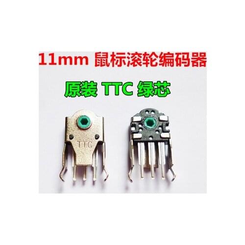 Pack of 2 TTC encoder for Razer mouse razer naga molten / abyssus 11mm green core encoder mouse wheel accessories