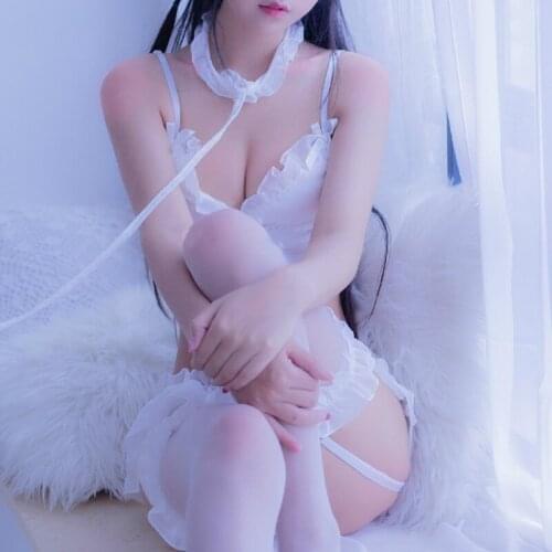 New Wome Lingerie Y-Line Adjustable Shoulder Strap Transparent Brief Bras Sets Sexy Lace Bra and Panty Set with Garter Belt