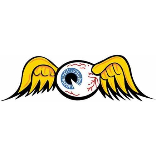 Creative Car Stickers Flying Eyeball Waterproof Sunscreen Personality Decals Decoration Accessories Vinyl,13cm*5cm