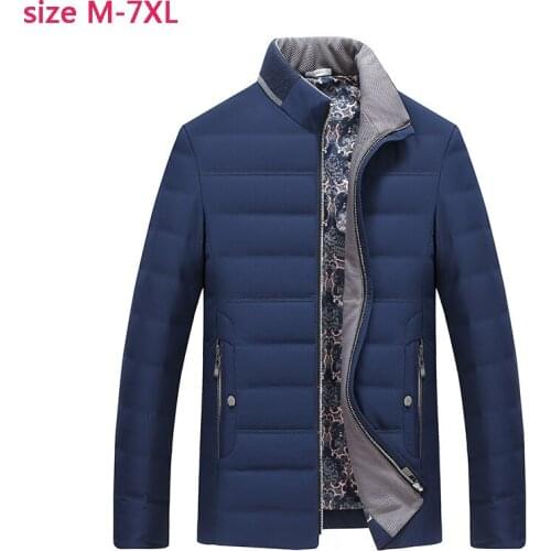 New arrival fashion high quality Winter 90% White Duck Down Jacket Men Large Yards Thickening Warm Coat Casual plus size M-7XL