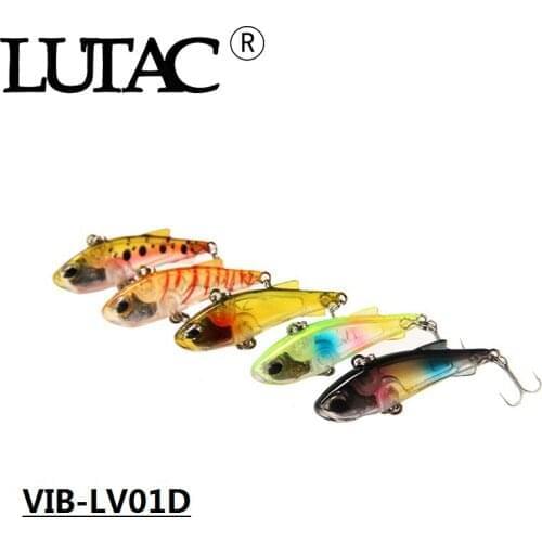 LUTAC fishing lures hard plastic bait LV01D 40mm 4.2g VMC treble hook 3D eyes carp bass lures wobblers fishing tackle